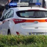 17-10-2022_wypadek rondo Jagiellonów Bydgoszcz – SF-4_samochód nadzór ruchu MZK Bydgoszcz