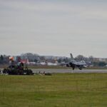 Amerykański F-16 wylądował na bydgoskim lotnisku [ZDJĘCIA]