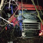 Ciężarówka wypadła z drogi na trasie Bydgoszcz - Toruń. Są utrudnienia w ruchu [ZDJĘCIA]
