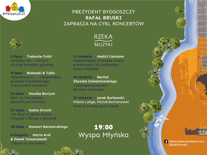 Rzeka Muzyki 2023 przepłynie przez Bydgoszcz. Kto wystąpi? [PROGRAM]