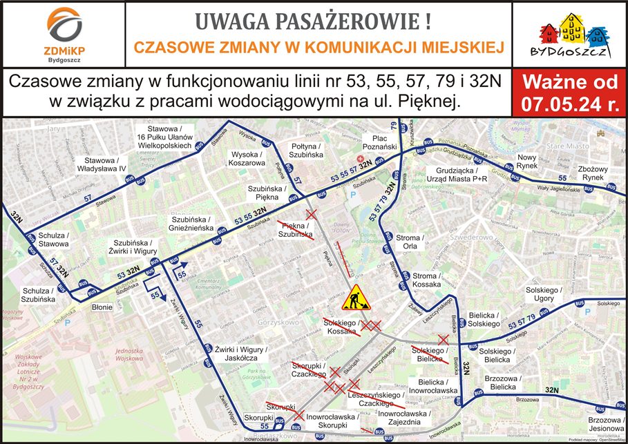 Po majówce Solskiego i Piękna zostaną zamknięte. Będą kłaść "właściwą" nawierzchnię [MAPY]