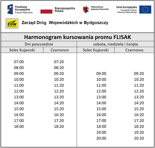 Prom Flisak znów pływa [HARMONOGRAM REJSÓW]