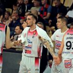 17-05-2025_koszykówka_finał_Bank Pekao I Liga Koszykarzy_Enea Abramczyk Astoria Bydgoszcz – Miasto Szkła Krosno_Patryk Wilk, Filip Siewruk, Piotr Wińkowski – SF