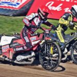 25-05-2025_żużel_Metalkas 2 Ekstraliga_Abramczyk Polonia Bydgoszcz – Hunters PSŻ Poznań_Szymon Woźniak, Tobiasz Jakub Musielak – SF