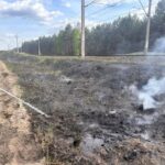 Ogień wzdłuż torów niedaleko Solca. Strażacy kolejny raz w akcji