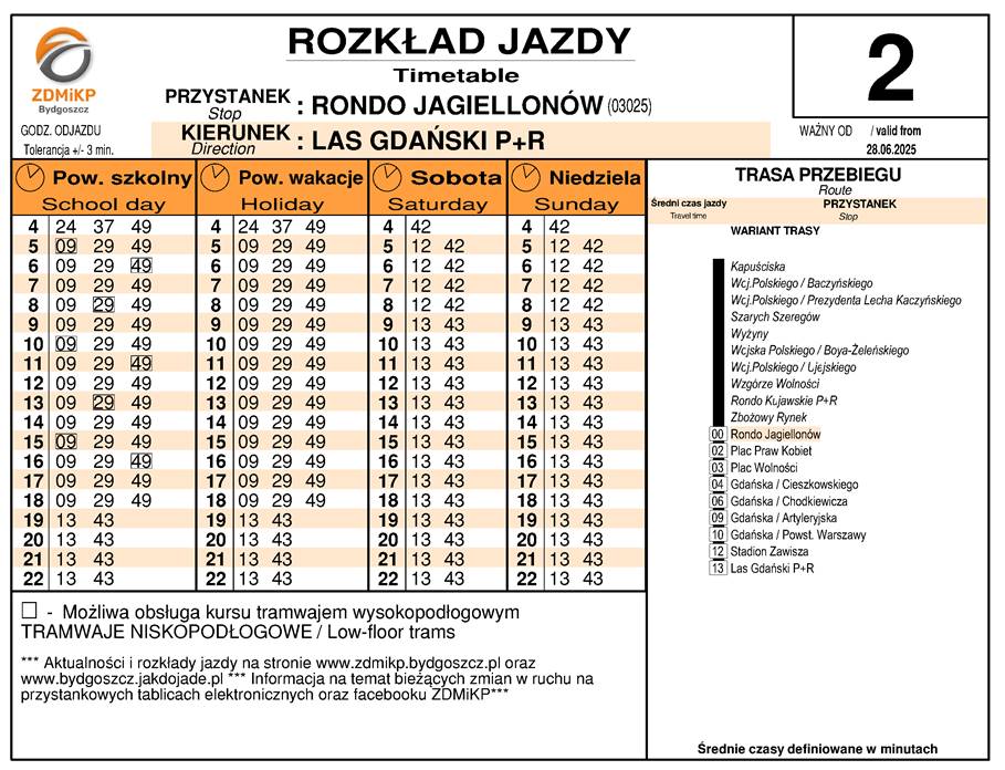 ZDMiKP wprowadza zmiany w rozkładach. Teraz oznaczone będą kursy wysokopodłogowe