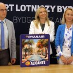 10-09-2025_konferencja prasowa Port Lotniczy Bydgoszcz – RyanAir_Monika Mejsner-Hermelin, Olgierd Sobkowiak, Alicja Wójcik-Gołębiowska – SF