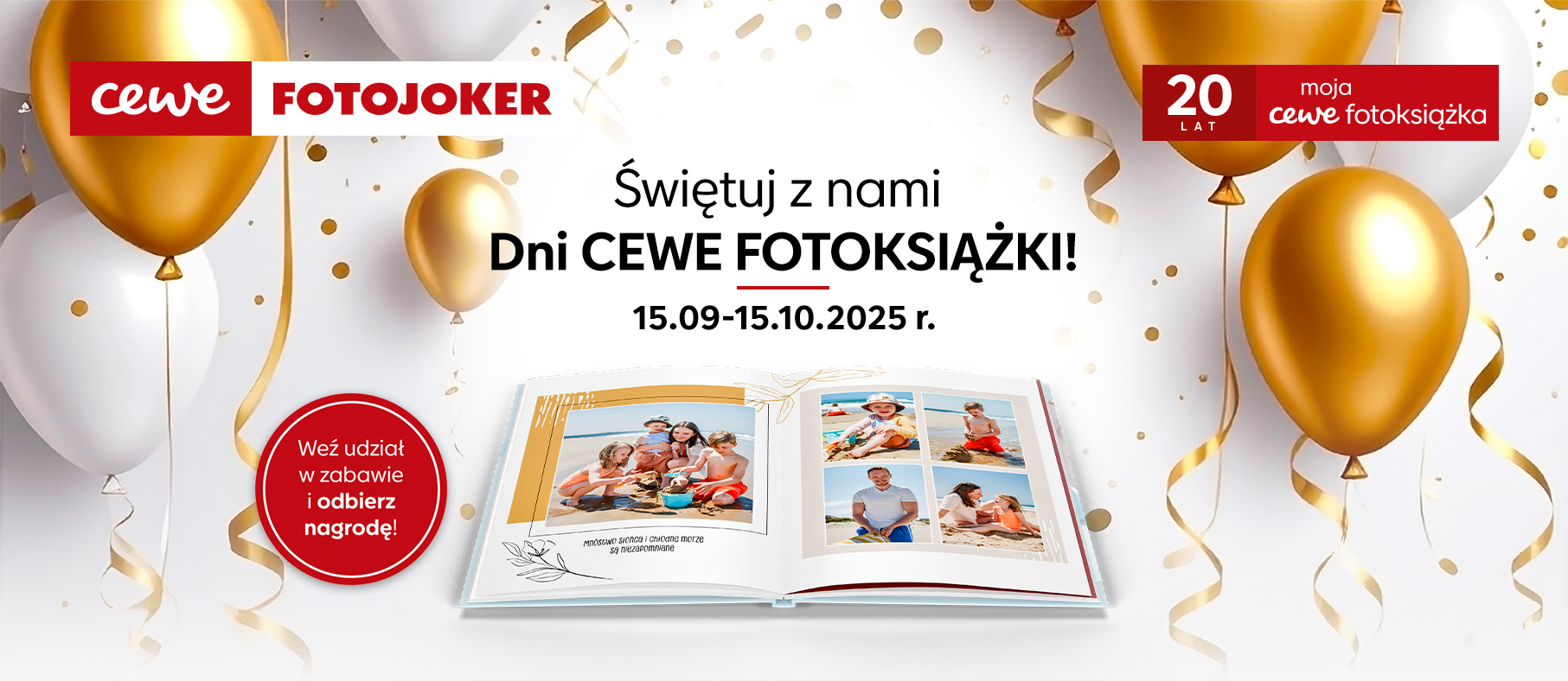 CEWE FOTOJOKER świętuje. Zajrzyj do salonu i weź udział w konkursie