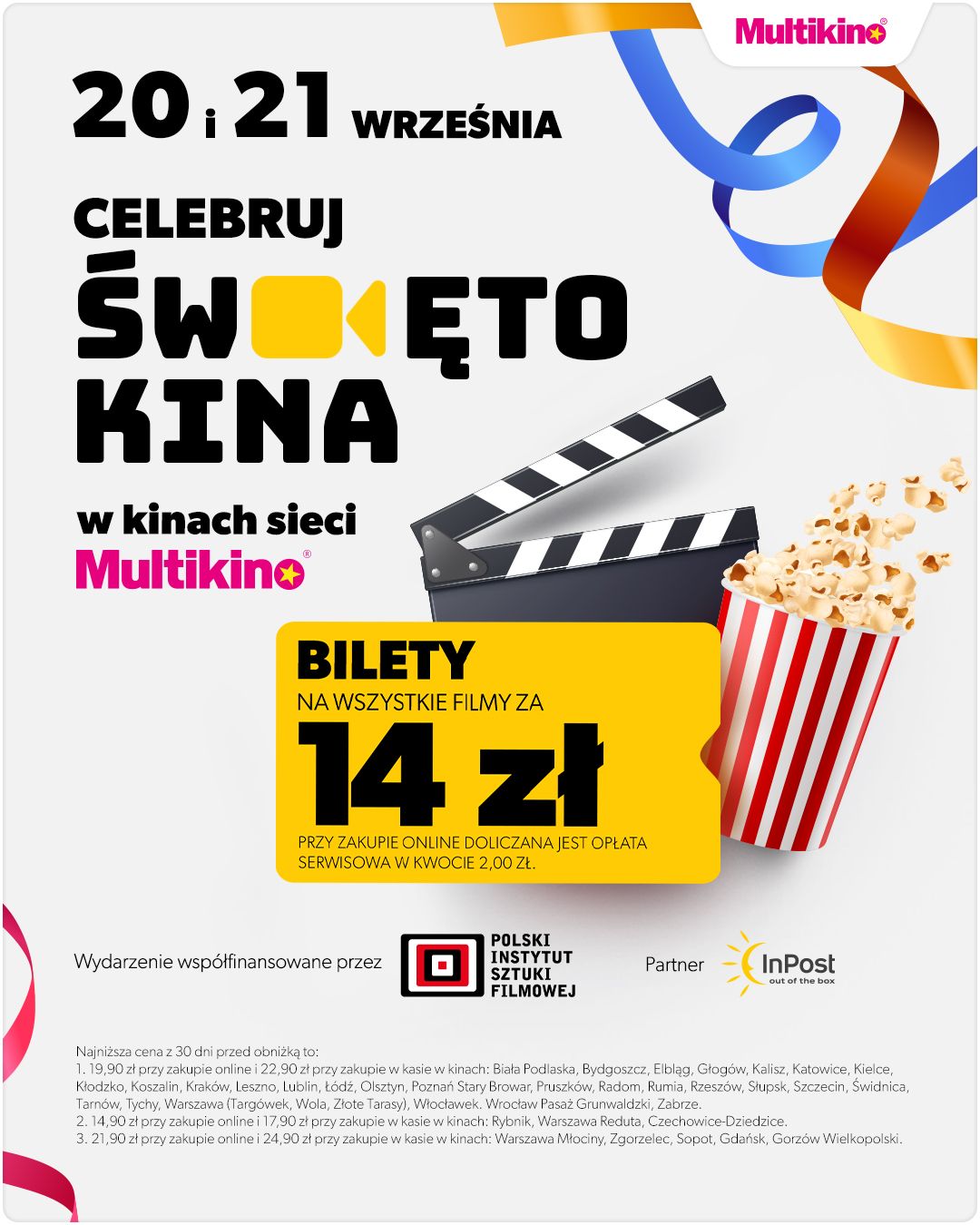 Święto Kina nadchodzi! Przez dwa dni bilety na seanse w Multikinie tylko za 14 zł!