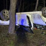 Dwa dachowania na DK10 Bydgoszcz - Toruń. W odstępie kilkudziesięciu godzin 12-10-2025_wypadek DK10 Przyłubie_OSP Solec Kujawski-3