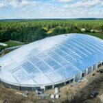 12.09.2025 Bydgoszcz. Budowa hali lekkoatletycznej przy kompleks