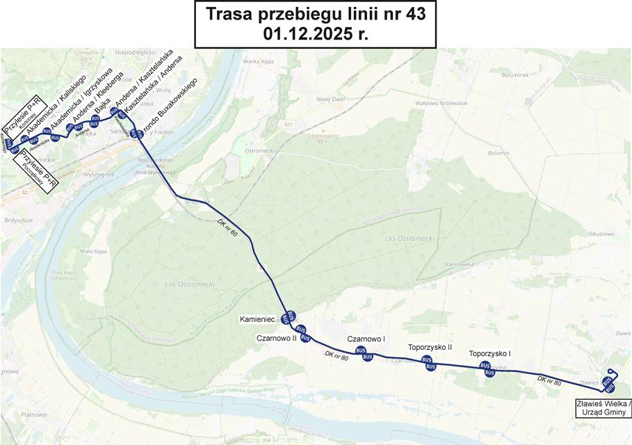 Od 1 grudnia startuje nowa linia autobusowa. Będzie służyć mieszkańcom... powiatu toruńskiego