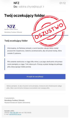 Kolejna metoda oszustwa na NFZ. Tym razem na "zwrot kosztu leków"