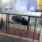 Bohaterski czyn strażnika. Ruszył z gaśnicą do płonącego auta Strażnik-strażak