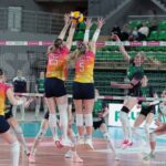 27-02-2026_siatkówka_Tauron Liga Siatkarek_Metalkas Pałac Bydgoszcz – Volley Wrocław_Marta Łyczakowska, Gabriela Dębowska, Joanna Garncarz_fot DStonski
