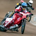 Start sezonu 2026. ABRAMCZYK Polonia - Cellfast Wilki Krosno NA ŻYWO! 31-03-2026_żużel_mecz sparingowy Abramczyk Polonia Bydgoszcz – Bayersystem GKM Grudziądz_Szymon Woźniak, Wiktor Przyjemski, Jan Przanowski – SF