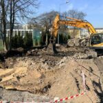 Trwa budowa dwóch nowych ulic przy Akademii Muzycznej. Strabag zdąży przed wakacjami? akademia muzyczna zdmikp