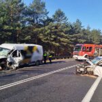 wypadek dk10 przyłubie 31 03 KMP Bydgoszcz