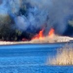 26-04-2026_pożar plaża Borówno_nadesłane