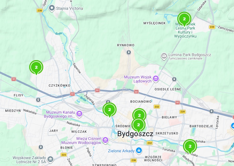 budimex stacje ładowania bydgoszcz