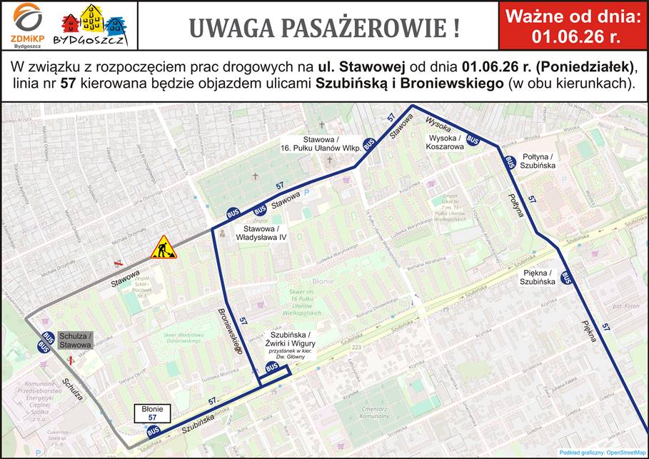 W czerwcu linia 57 zmieni swoją trasę. Znamy powód [MAPA]