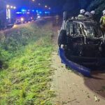 Groźny wypadek na DK25 Bydgoszcz - Inowrocław DACHOWANIE TARKOWO DOLNE OSP BRZOZA