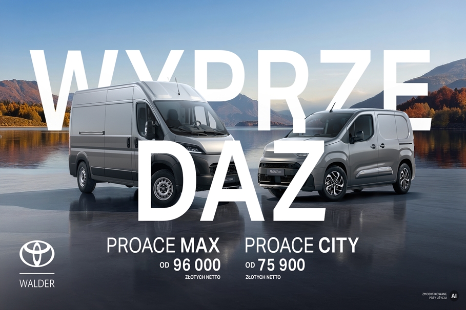 Ruszyła wyprzedaż w Toyota Walder Bydgoszcz przy ul. Fordońskiej. Nowe samochody już od 79 900 zł brutto